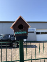 Vogelhaus für Doppelstabmatten-Pfosten, steckbar, PETG