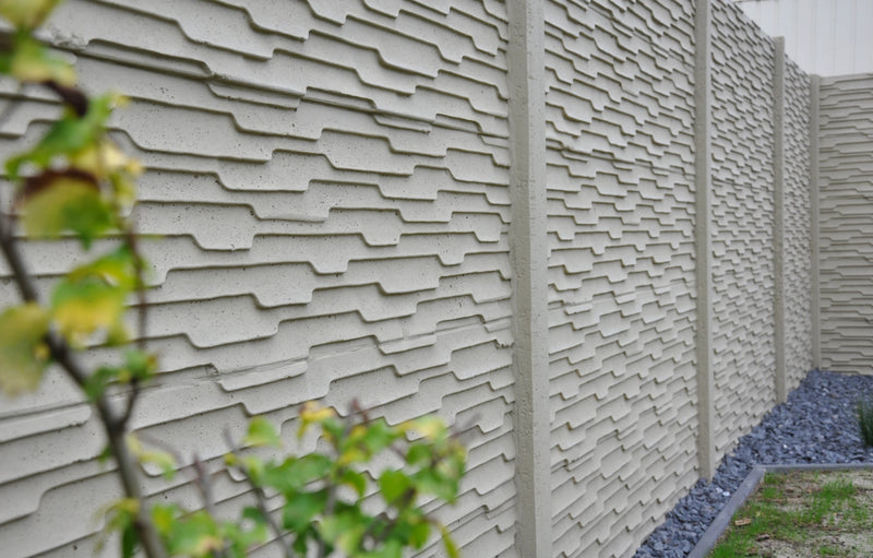 Betonzaun MURANO Anthrazit – Einseitig – 240 cm