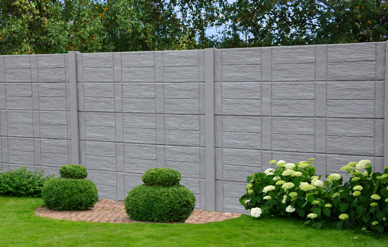 Betonzaun NORDIC Anthrazit – Doppelseitig – 240 cm