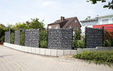 Gabionenpfosten Typ DPAAF mit Fussplatte