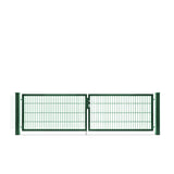 Doppelflügeltor Premium 1,96m Höhe 0,83m RAL 6005 Moosgrün