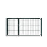 Doppelflügeltor Premium 1,40m RAL 7016 Anthrazit asymmetrisch
