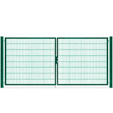 Doppelflügeltor Premium 1,60m RAL 6005 Moosgrün symmetrisch