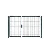 Doppelflügeltor Premium 1,60m RAL 7016 Anthrazit asymmetrisch