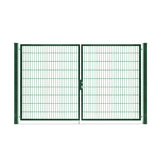 Doppelflügeltor Premium 1,80m RAL 6005 Moosgrün symmetrisch