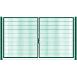 Doppelflügeltor Premium 1,96m Höhe 2,00m RAL 6005 Moosgrün