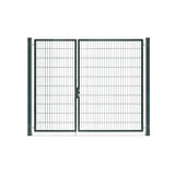 Doppelflügeltor Premium 2,00m RAL 7016 Anthrazit asymmetrisch