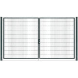 Doppelflügeltor Premium 1,96m Höhe 2,00m RAL 7016 Anthrazit