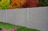 Betonzaun WILDSTONE Anthrazit – Einseitig – 200 cm