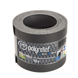 Sicht- und Windschutz Streifen |PP|polyrelief, 10er Set - anthrazitgrau