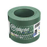 Sicht- und Windschutz Streifen |PP|polyrelief, 10er Set - moosgrün