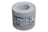 Sicht- und Windschutz Streifen |PP|polystripe, 10er Set - fenstergrau