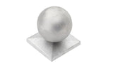 Aluminiumkappe Kugel für Pfosten 60 x 60 mm