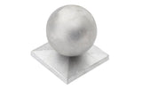 Aluminiumkappe Kugel für Torpfosten 80 x 80 mm
