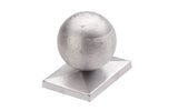 Aluminiumkappe Kugel für Pfosten Typ P + U