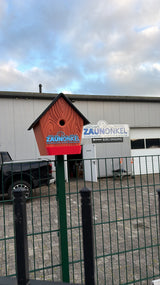 Vogelhaus für Doppelstabmatten-Pfosten, steckbar, PETG