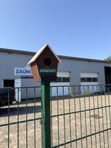 Vogelhaus für Doppelstabmatten-Pfosten, steckbar, PETG
