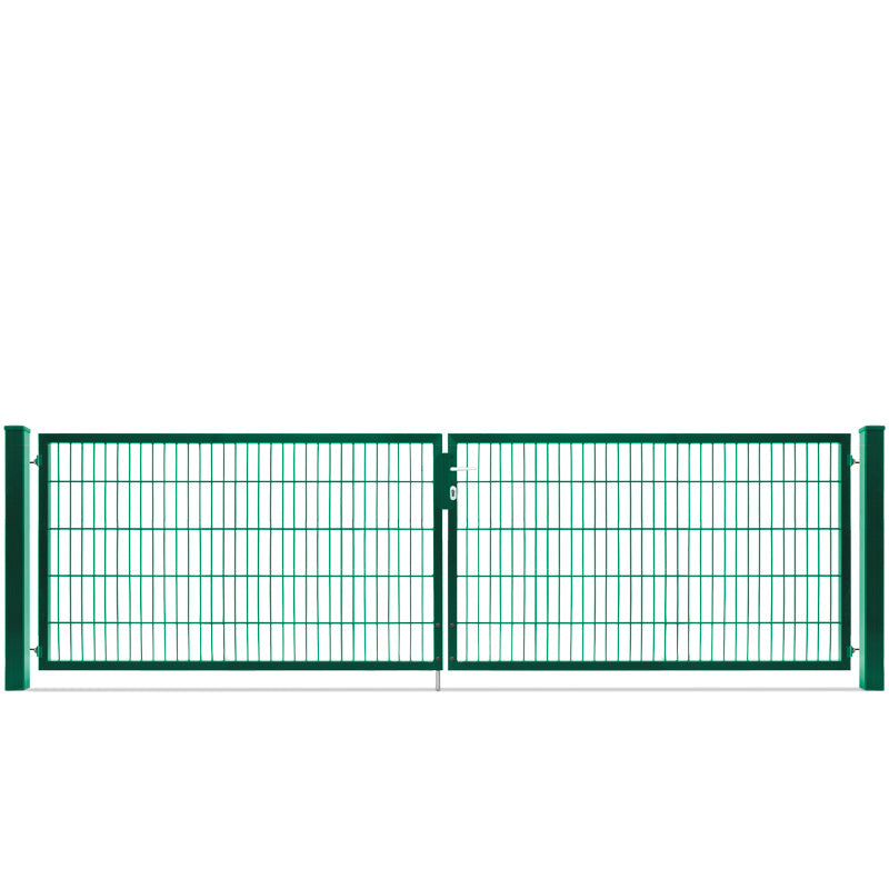 Doppelflügeltor Premium 2,96 m-1,00 Meter-Moosgrün