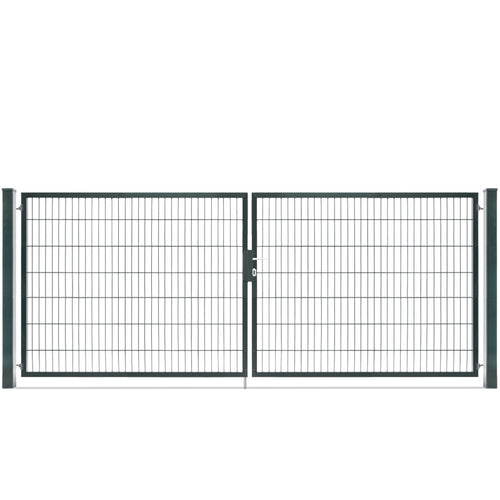 Doppelflügeltor Premium 1,96 m-1,40 Meter-Anthrazitgrau