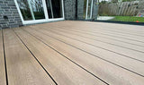 THEVAgarden massiv XL WPC Terrassendiele - Sand 18 x 249 mm