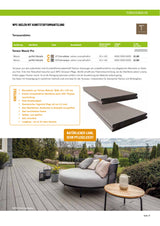 Twinson Terrace Massiv Pro Terrassendiele - 0271 Eiche antikbraun 20 x 140 mm, 0270 Eiche rauchgrau 20 x 140 mm
