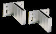 Eck-Beschlag - Silber 6er-Set inkl. Schrauben, Anthrazit 6er-Set inkl. Schrauben
