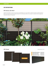 WPC-Füllungen (Mix & Match) - Bicolor Braun/Anthrazit 180 x 174 cm, Bicolor Braun/Schwarz 180 x 174 cm
