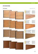 Holz-Füllungen (Douglasie, Jatoba, Thermo Limba, Bambus) - Douglasie/Anthrazit 180 x 174 cm, Douglasie/Silber 180 x 174 cm