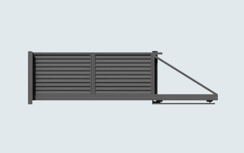 Frontzaun-Schiebetor elektr. Beryl 3,5m-4,0m